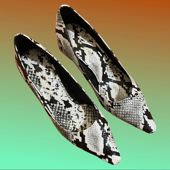 Zara Trafaluc 38 snakeskin Cruella heels - Picture 3 of 5